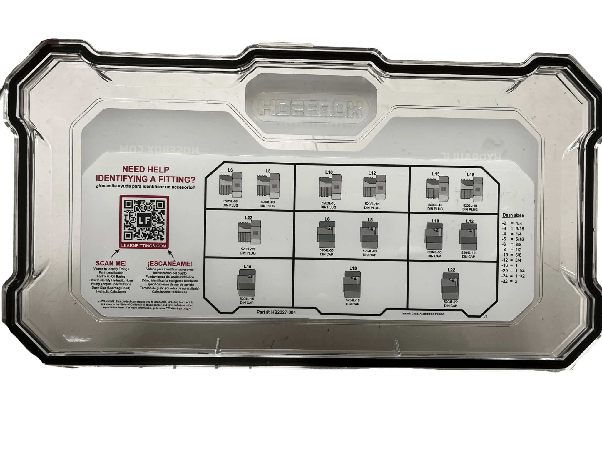 Metric Light DIN Cap and Plug Kit - Image 2