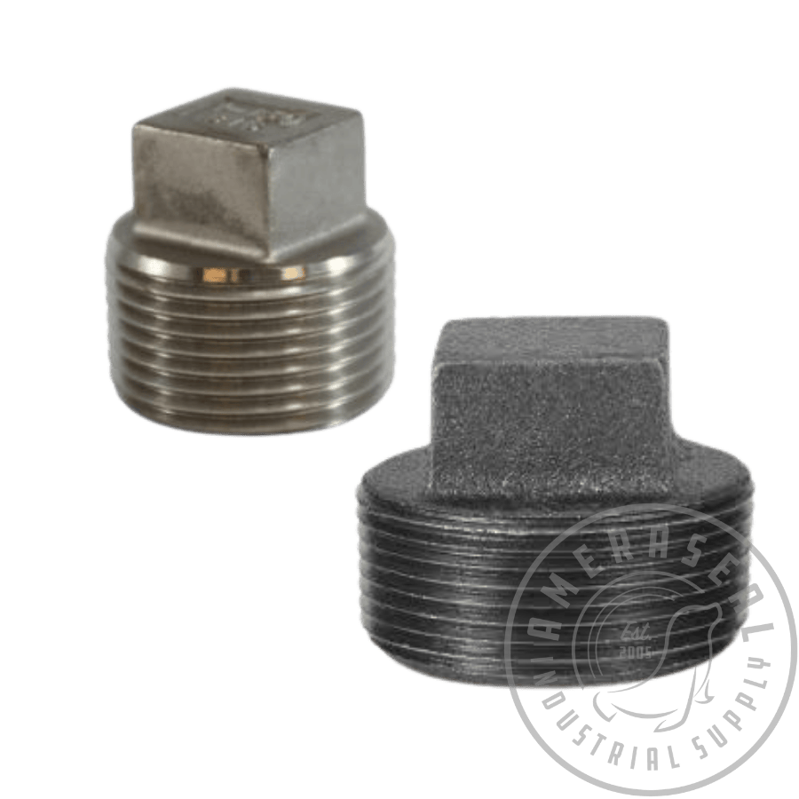 Square Head Plugs – BMI & 316 Stainless Steel (Sch 40)