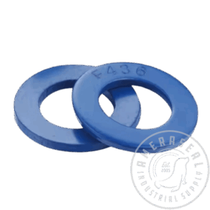 F436 Blue PTFE Coated Flat Washers